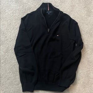 Tommy Hilfiger Black Zip-Up Sweater